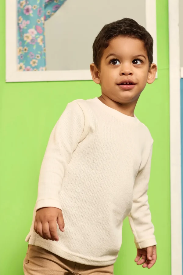 CAMISA DE ALGODÃO MANGA LONGA INFANTIL