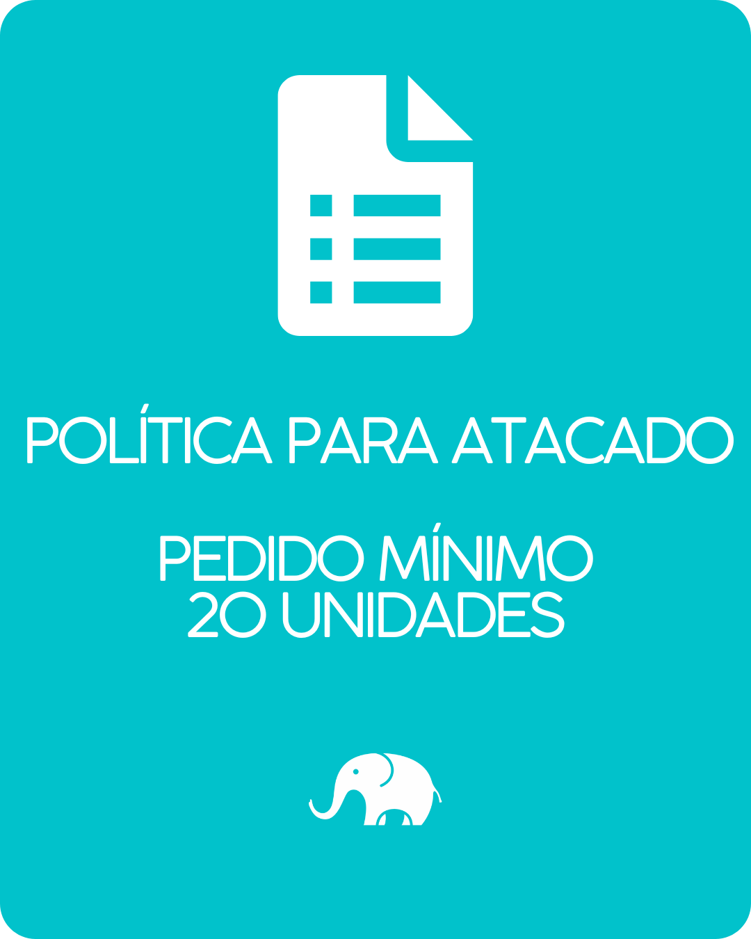 POLÍTICA PARA ATACADO
